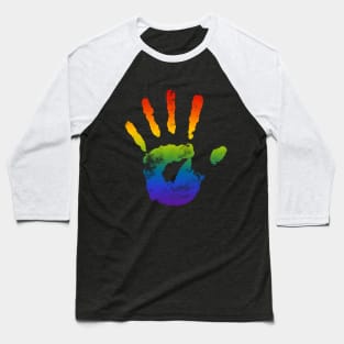Gay Handprint Baseball T-Shirt